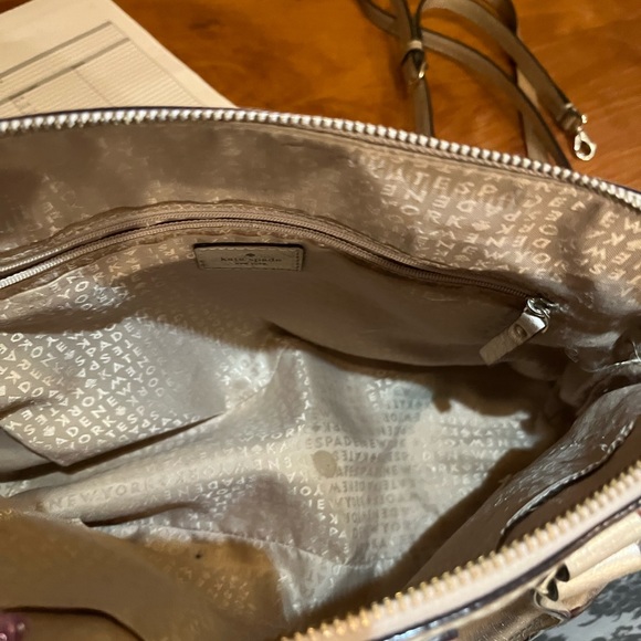 EUC Kate Spade Wellesley Rachelle Gold Leather Handbag - Picture 7 of 16